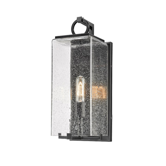 Z-Lite Sana 1 Light Outdoor Wall Sconce, Black/Seedy - 592M-BK