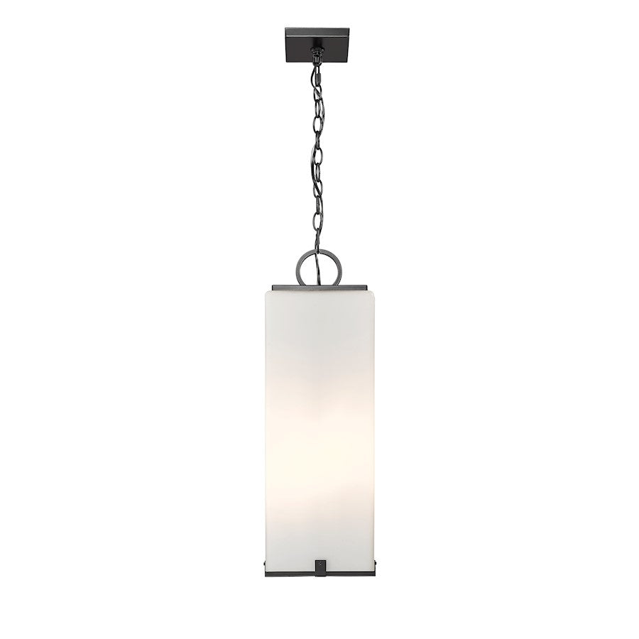 Z-Lite Sana 3 Light Outdoor Chain Mount Ceiling, Black