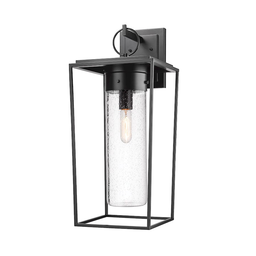 Z-Lite Sheridan 1 Light 11" Outdoor Wall Sconce in Black/Seedy - 594B-BK