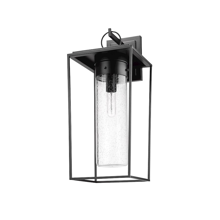 1 Light Outdoor Wall Sconce, Black