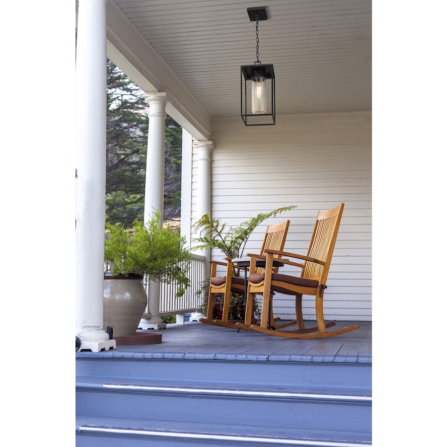 Z-Lite Sheridan 1 Light Outdoor Ceiling Mount, Black