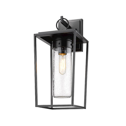 1 Light Outdoor Wall Sconce, Black