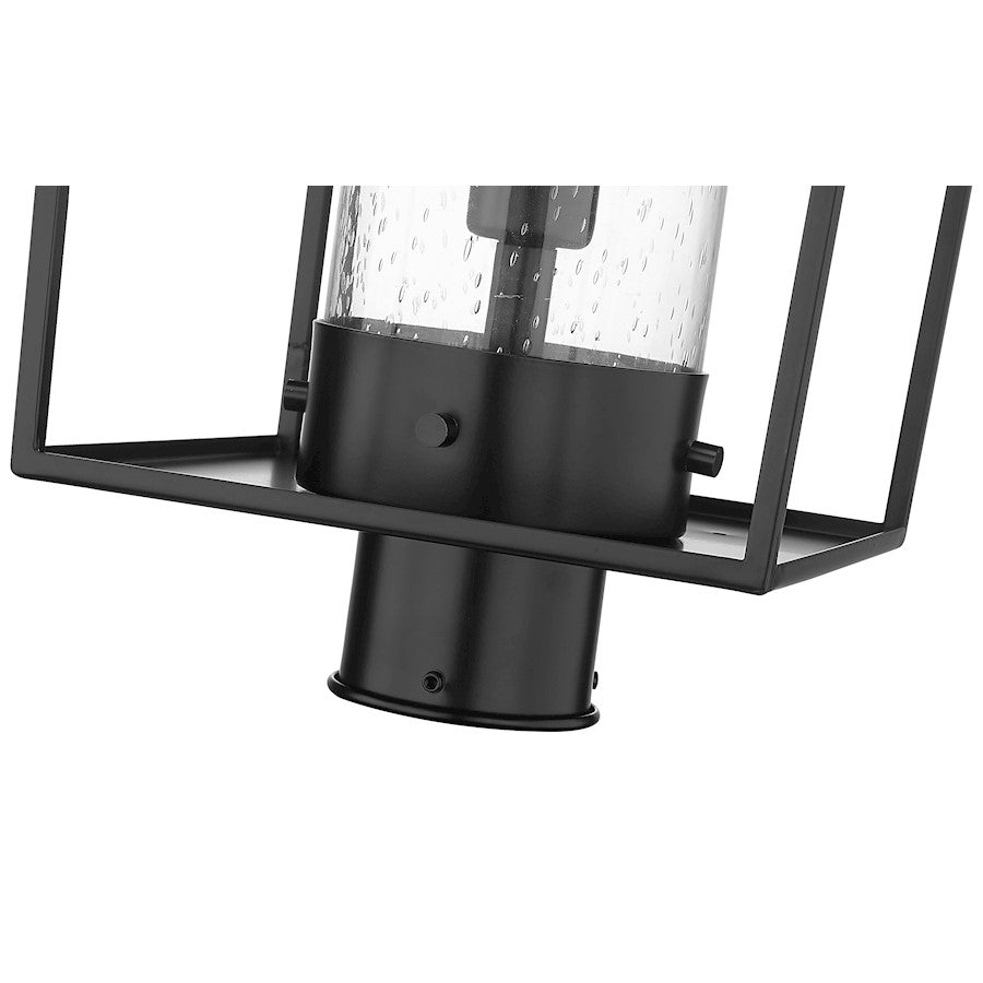 Z-Lite Sheridan 1 Light Outdoor Post Mount/Round, Black