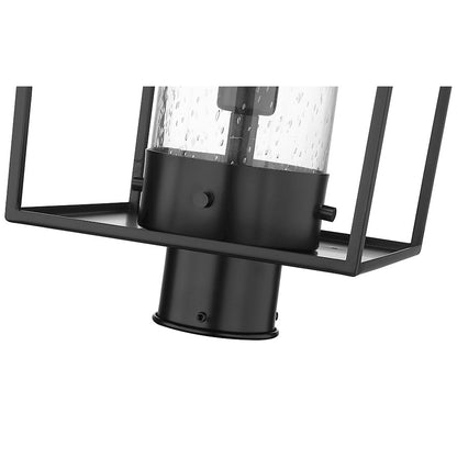 Z-Lite Sheridan 1 Light Outdoor Post Mount/Round, Black