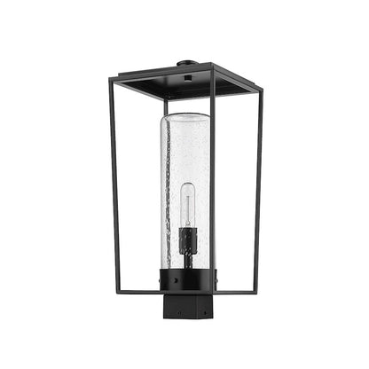 Z-Lite Sheridan 1 Light Outdoor Post Mount/Round, Black