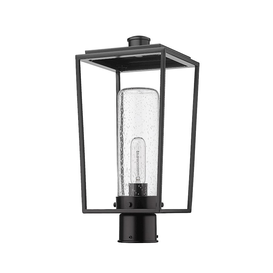 Z-Lite Sheridan 1 Light Outdoor Post Mount/Round, Black