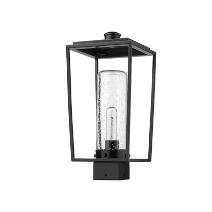 Z-Lite Sheridan 1 Light Outdoor Post Mount/Round, Black