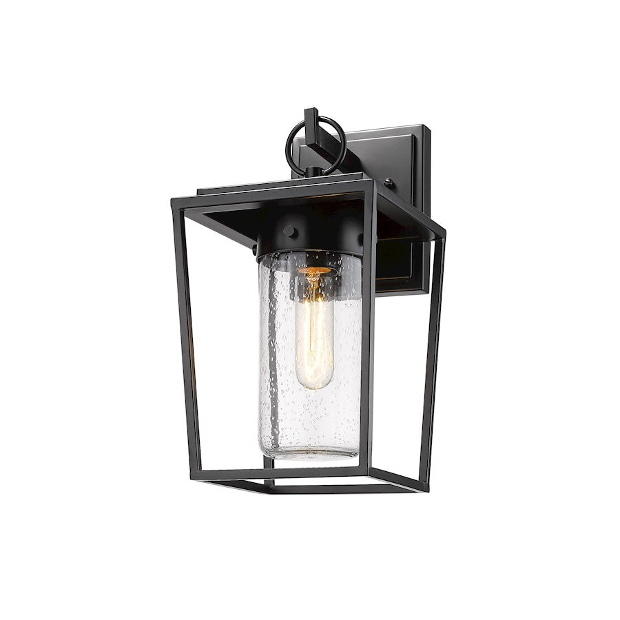 1 Light Outdoor Wall Sconce, Black