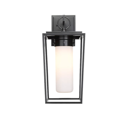 1 Light Outdoor Wall Sconce, Black