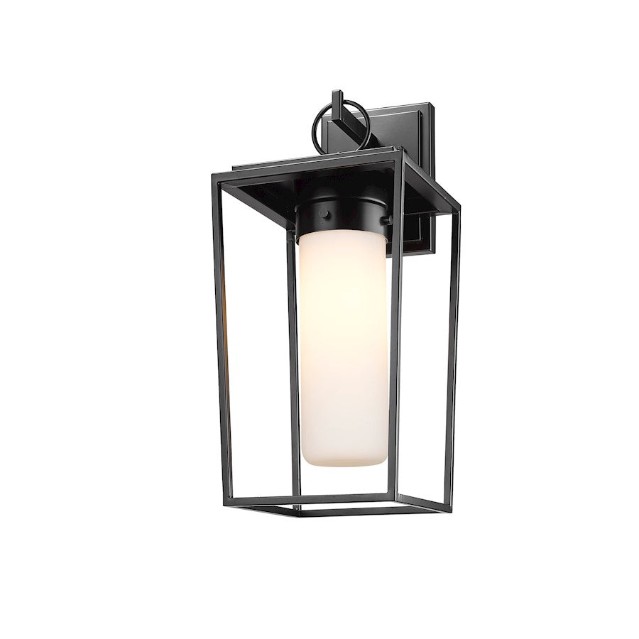 1 Light Outdoor Wall Sconce, Black