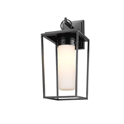 1 Light Outdoor Wall Sconce, Black