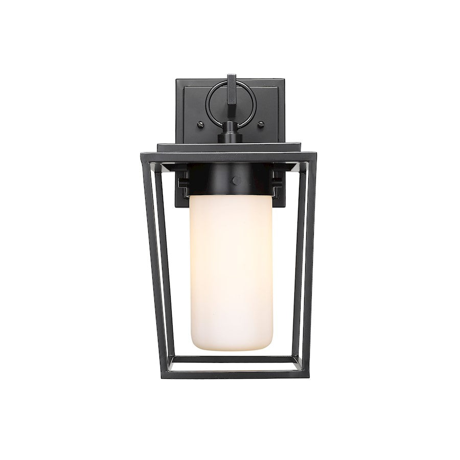 1 Light Outdoor Wall Sconce, Black