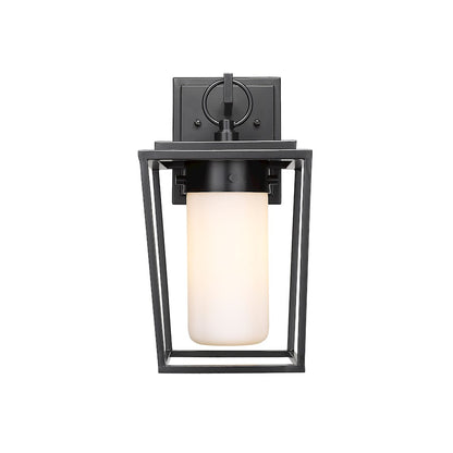 1 Light Outdoor Wall Sconce, Black