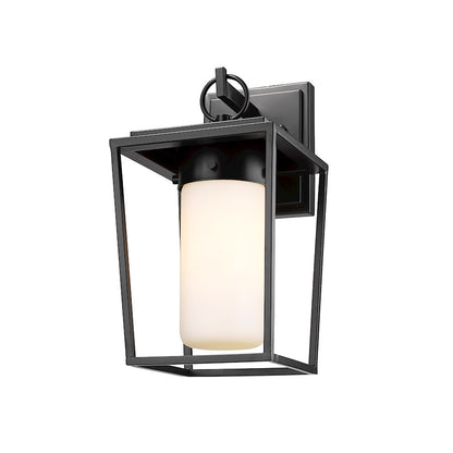 1 Light Outdoor Wall Sconce, Black