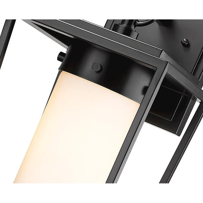 1 Light Outdoor Wall Sconce, Black