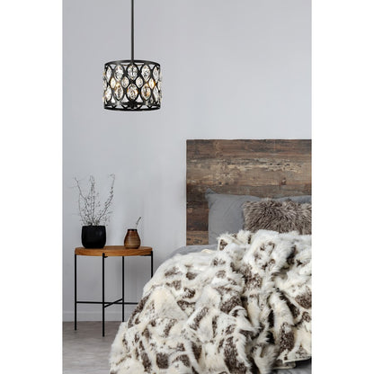 Dealey Chandelier, Black, Black