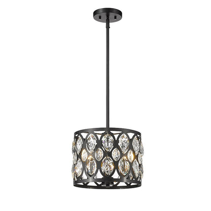 Dealey Chandelier, Black, Black