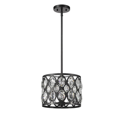 Dealey Chandelier, Black, Black