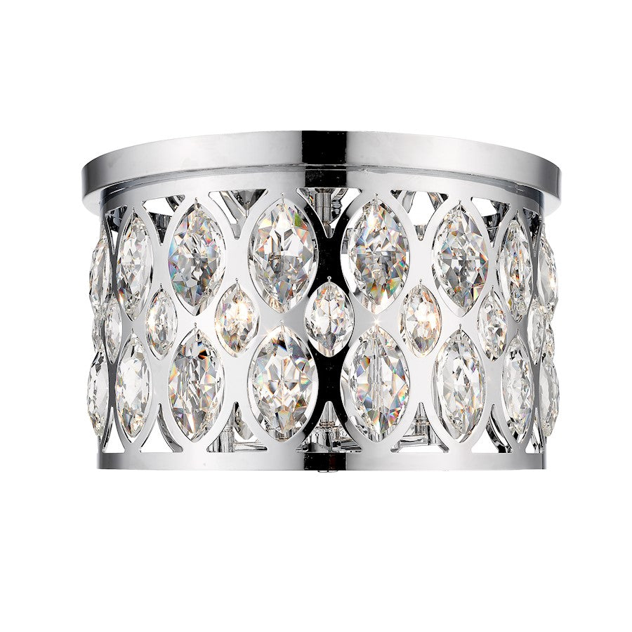 Z-Lite 4 Light Dealey 15" Chandelier, Chrome - 6010F15CH