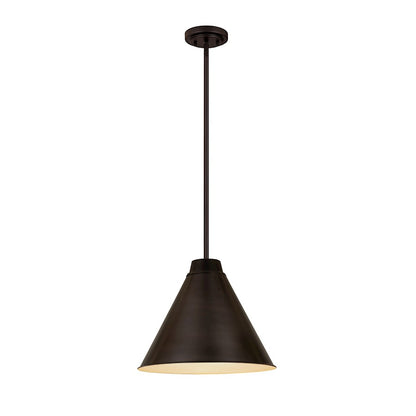 Z-Lite Eaton 1 Light 18" Pendant, Bronze Plate - 6011P18-BP