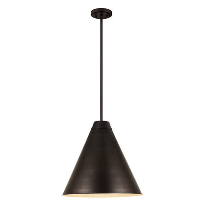 Z-Lite Eaton 1 Light Pendant, Bronze Plate - 6011P24-BP