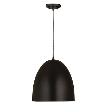 Z-Lite Z Studio Dome Pendant 3 Light Pendant, Matte Black - 6012P19-SBK