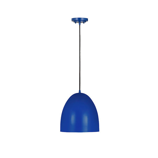 Z-Lite Z Studio Dome 1 Light 9.50" Pendant, Blue - 6012P9-BLU