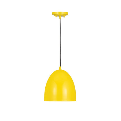 Z-Lite Z Studio Dome 1 Light 9.50" Pendant, Yellow - 6012P9-YEL