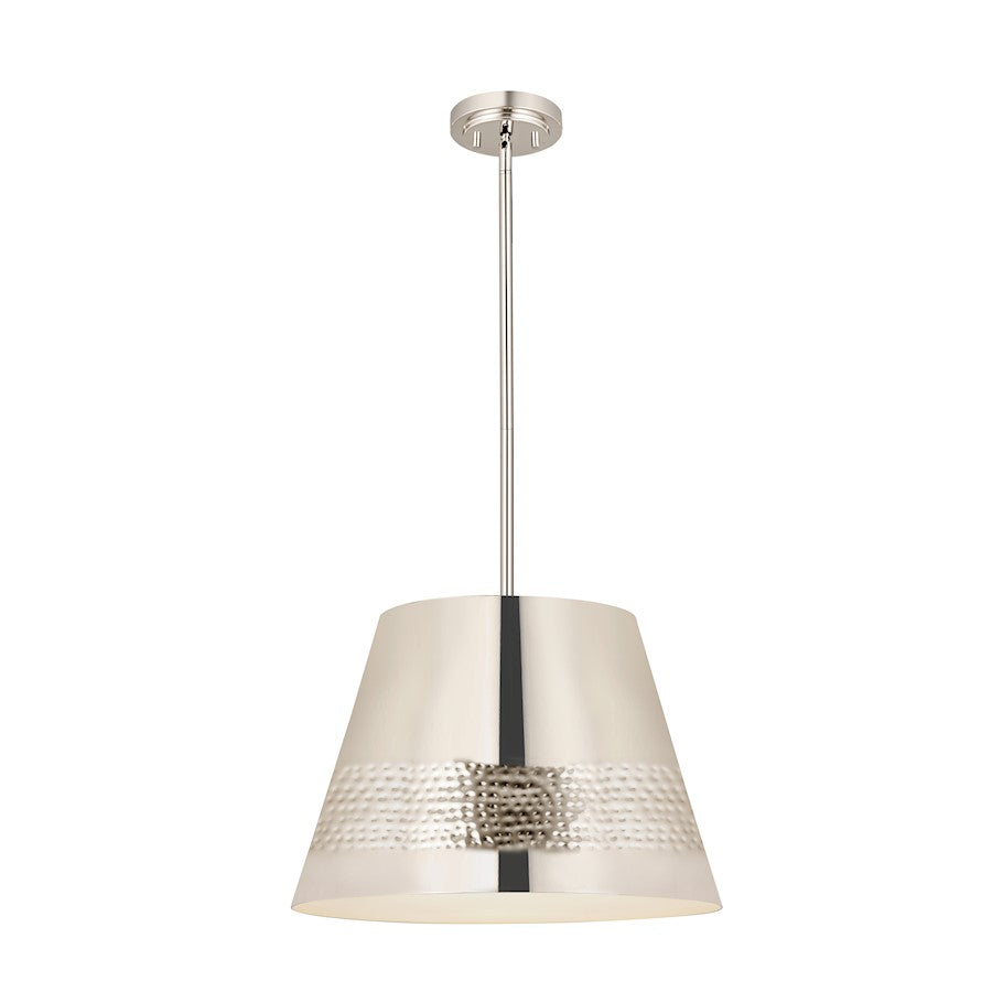 Z-Lite Maddox 1 Light 18" Chandelier, Polished Nickel - 6013-18PN