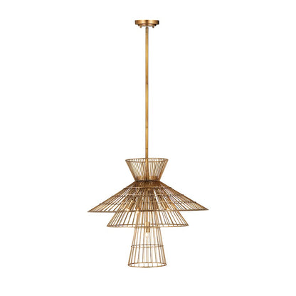 Z-Lite Alito 6 Light Chandelier, Rubbed Brass - 6015-6RB