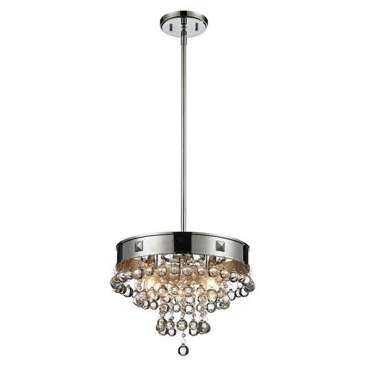 Z-Lite Iluva 3 Light 10.75" Pendant, Chrome , Chrome - 612-14CH