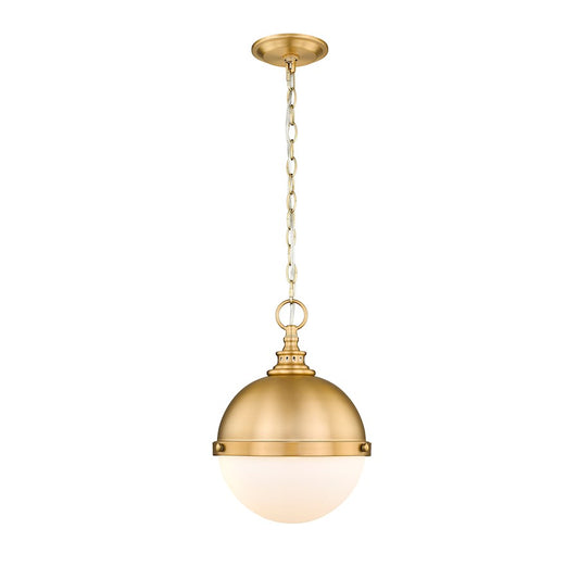 Z-Lite Peyton 2 Light 15" Pendant, Classic Brass/Classic Brass - 619MP-CB