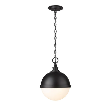 Z-Lite Peyton 2 Light 15" Pendant, Matte Black/Matte Black - 619MP-MB