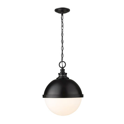 Z-Lite Peyton 2 Light 18.5" Pendant, Matte Black/Matte Black - 619P14-MB