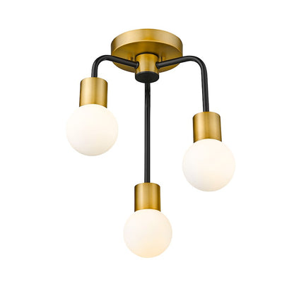 Z-Lite Neutra 3 Light 17" Semi Flush