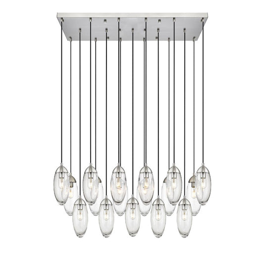 Z-Lite Arden 17 Light Chandelier, Brushed Nickel/Clear - 651P-17L-BN