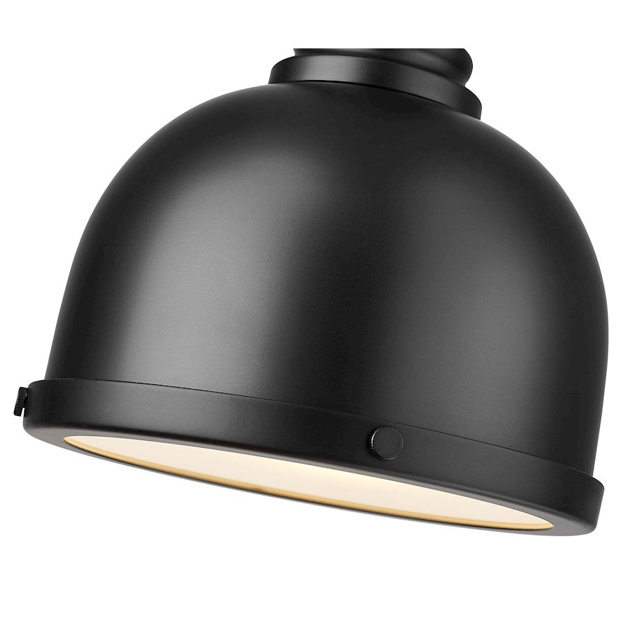 1 Light Pendant, Matte Black