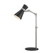 Z-Lite Soriano 1 Light 25" Table Lamp, Black/Brushed Nickel, Black - 728TL-MB-BN