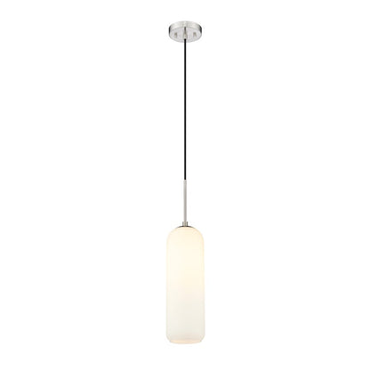 Z-Lite Monty 1 Light 22" Pendant in Brushed Nickel/Matte Opal - 732P22-BN