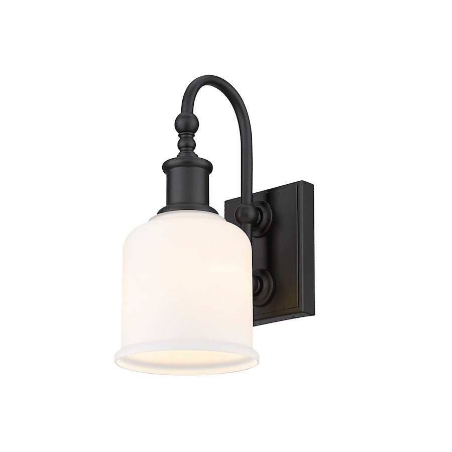 Z-Lite Bryant 1 Light Wall Sconce in Matte Black/Opal - 733-1S-MB