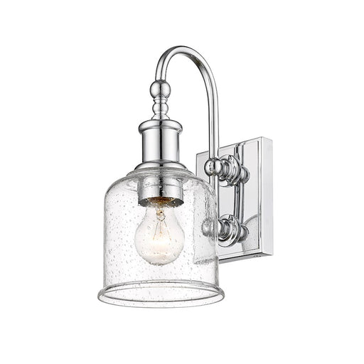 Z-Lite Bryant 1 Light Wall Sconce in Chrome/Clear Seedy - 734-1S-CH