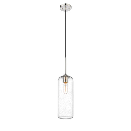 Z-Lite Monty 1 Light 22" Pendant, Brushed Nickel/Matte Opal - 738P22-BN