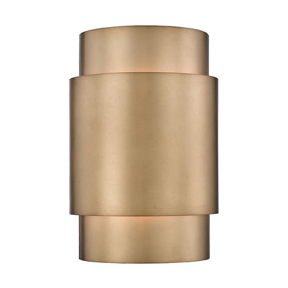 Z-Lite Harlech 2 Light Wall Sconce, Rubbed Brass/Rubbed Brass - 739S-RB