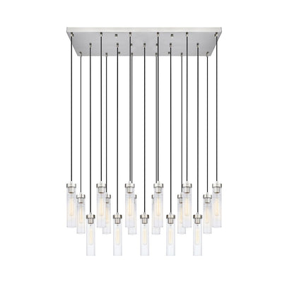 Z-Lite Beau 17 Light Chandelier, Brushed Nickel/Clear - 740P-17L-BN