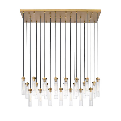 Z-Lite Beau 23 Light Chandelier, Rubbed Brass/Clear - 740P-23L-RB