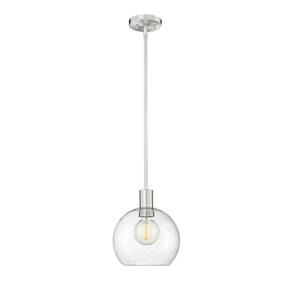 1 Light Pendant, Clear Seedy