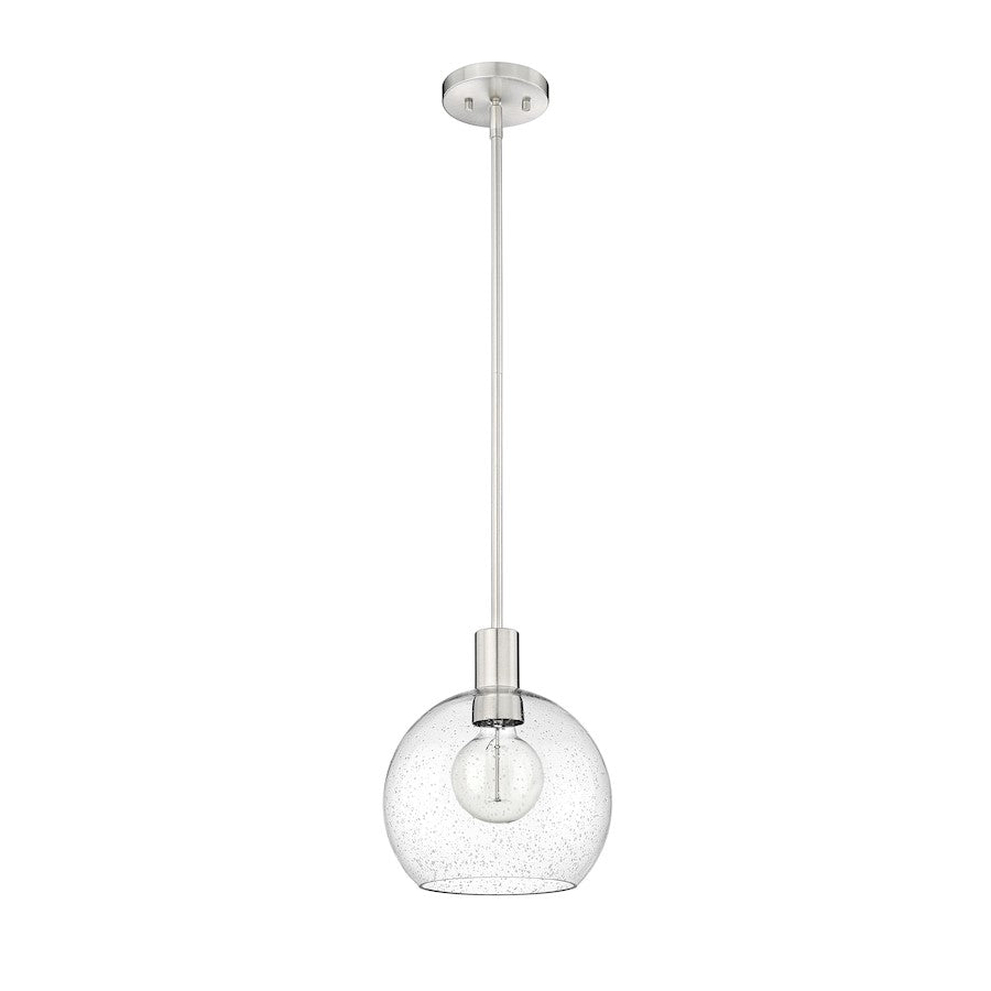 1 Light Pendant, Clear Seedy