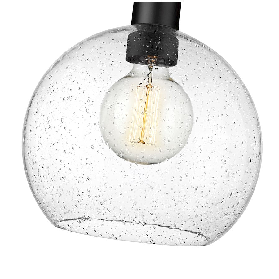 1 Light Pendant, Clear Seedy