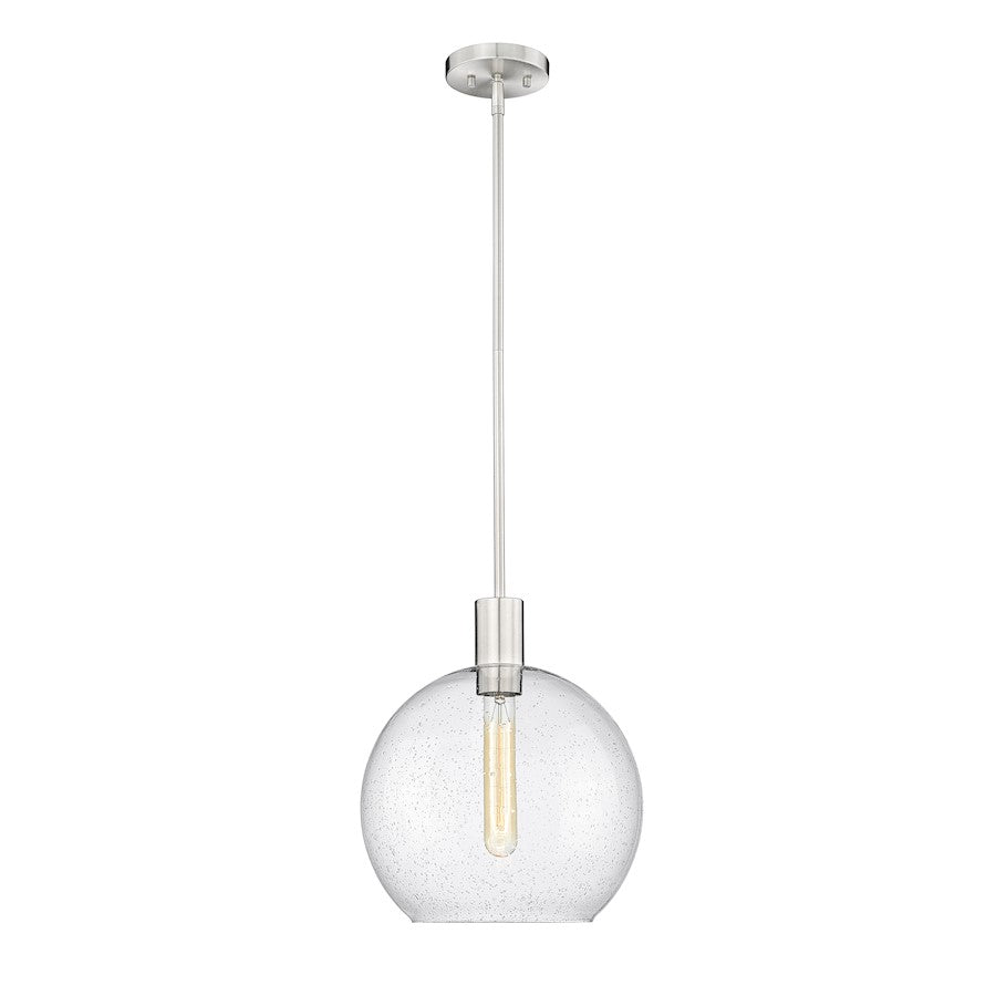 1 Light Pendant, Clear Seedy