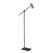 Z-Lite Calumet 1 Light Floor Lamp, Matte Black/Polished Nickel - 814FL-MB-PN